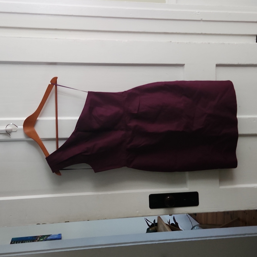 J Crew Plum One shoulder Cocktail dress